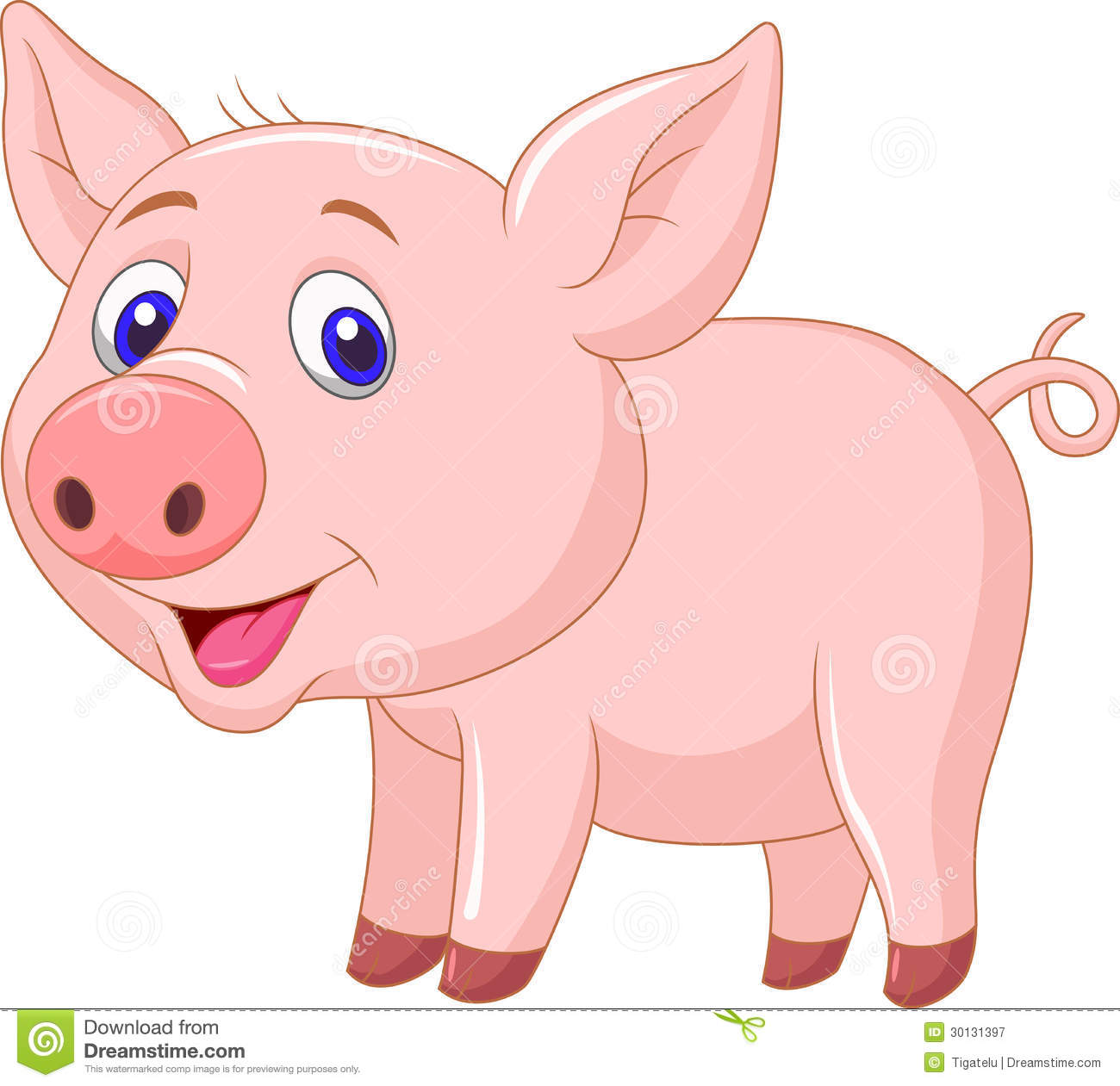 Cute Baby Pig Cartoon Royalty Free Stock Photography   Image  30131397