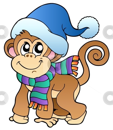 Funny Winter Clipart Funny Monkey Clip Art