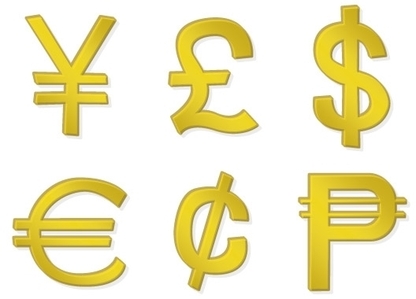 Golden Money Symbols Clip Arts Clip Art   Clipartlogo Com
