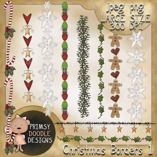 Home    Clipart    Christmas Clipart    Christmas Borders Collection 1