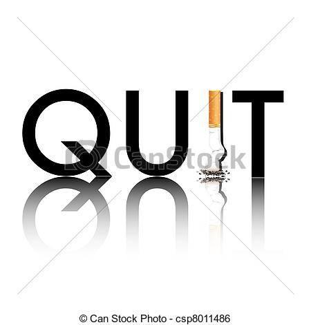 New Year S Resolution Quit Smoking Concept With The I In Quit Being