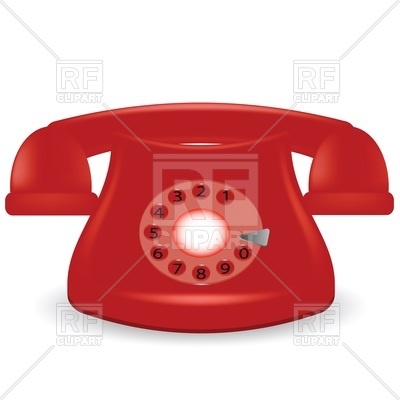 Old Red Phone 54813 Download Royalty Free Vector Clipart  Eps 