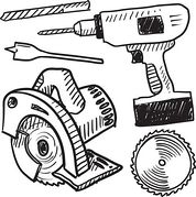 Power Tool Clipart And Illustrations