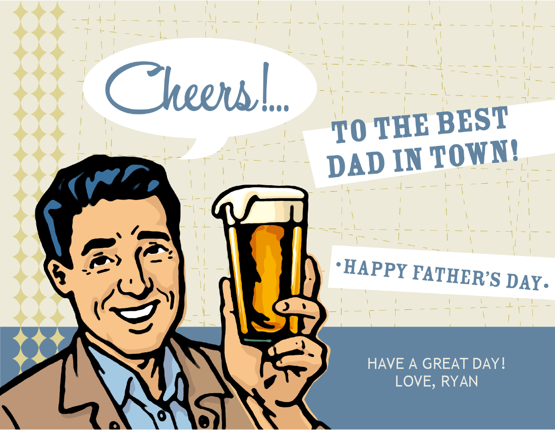 Retro Father S Day Card