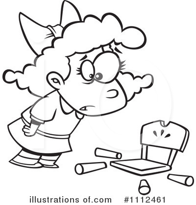 Royalty Free  Rf  Girl Clipart Illustration By Ron Leishman   Stock