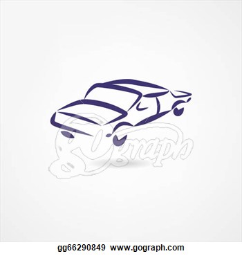 Stock Illustration   Car Icon  Clipart Drawing Gg66290849