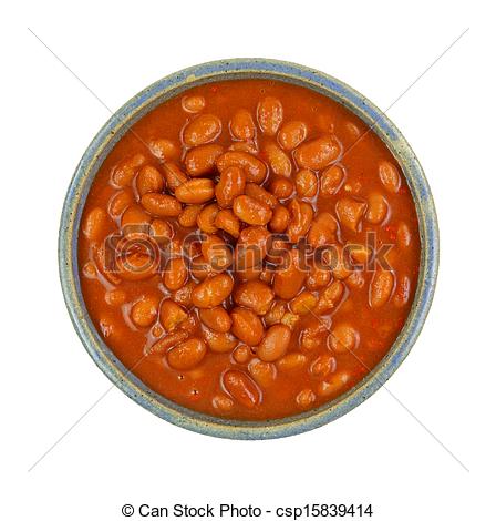 Stock Photography Of Pinto Beans Hot Chili Sauce Bowl Top   Looking    