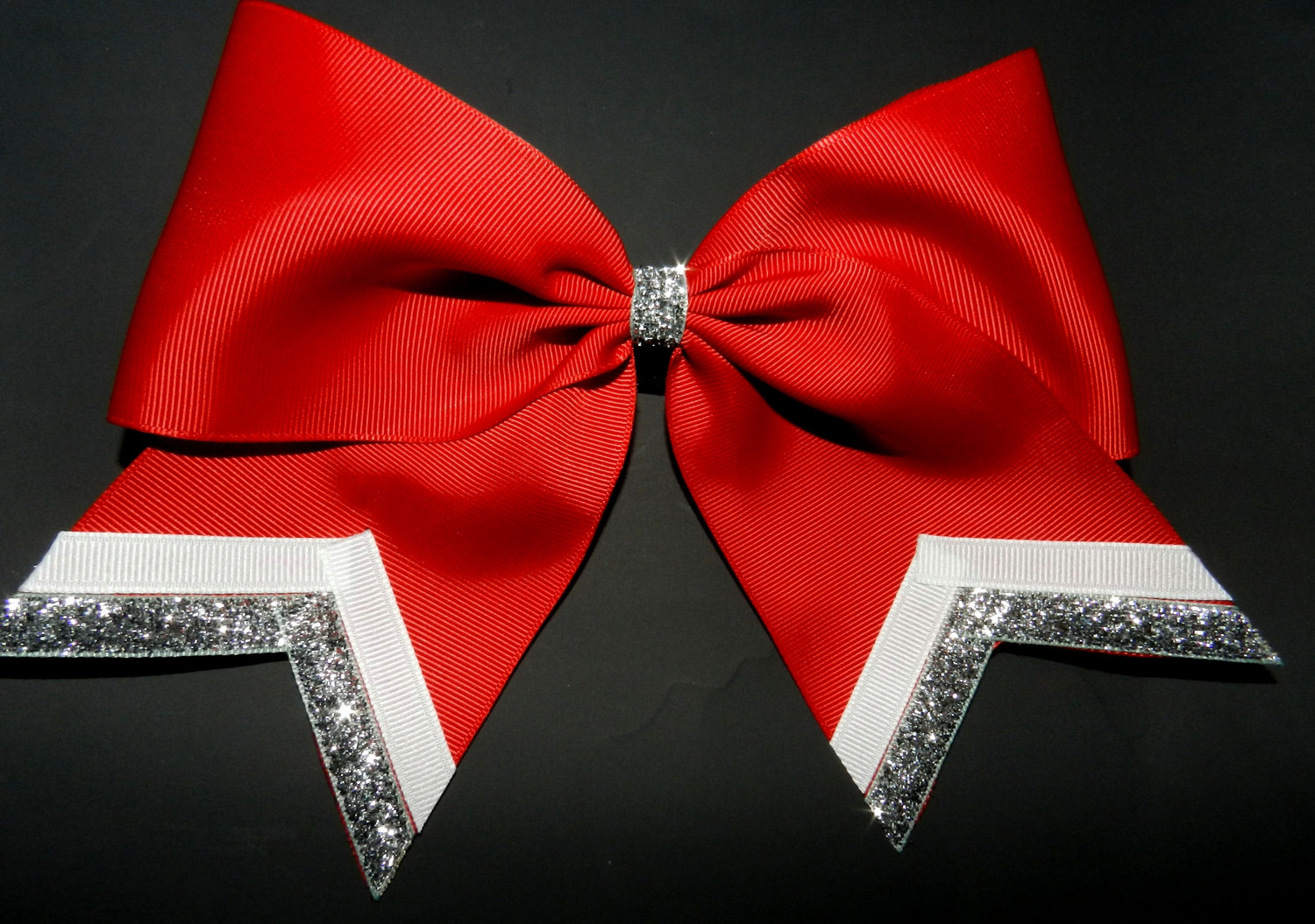 Texas Size Cheer Bow Single Layer Trimed Ends By Abcbows