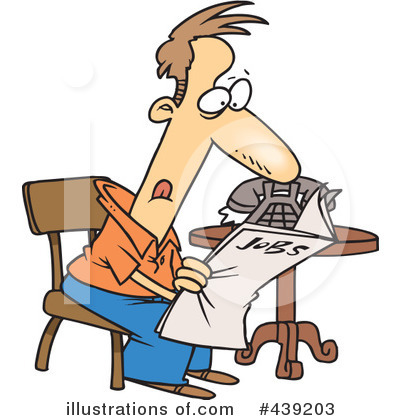 Unemployment Clipart  439203 By Ron Leishman   Royalty Free  Rf  Stock