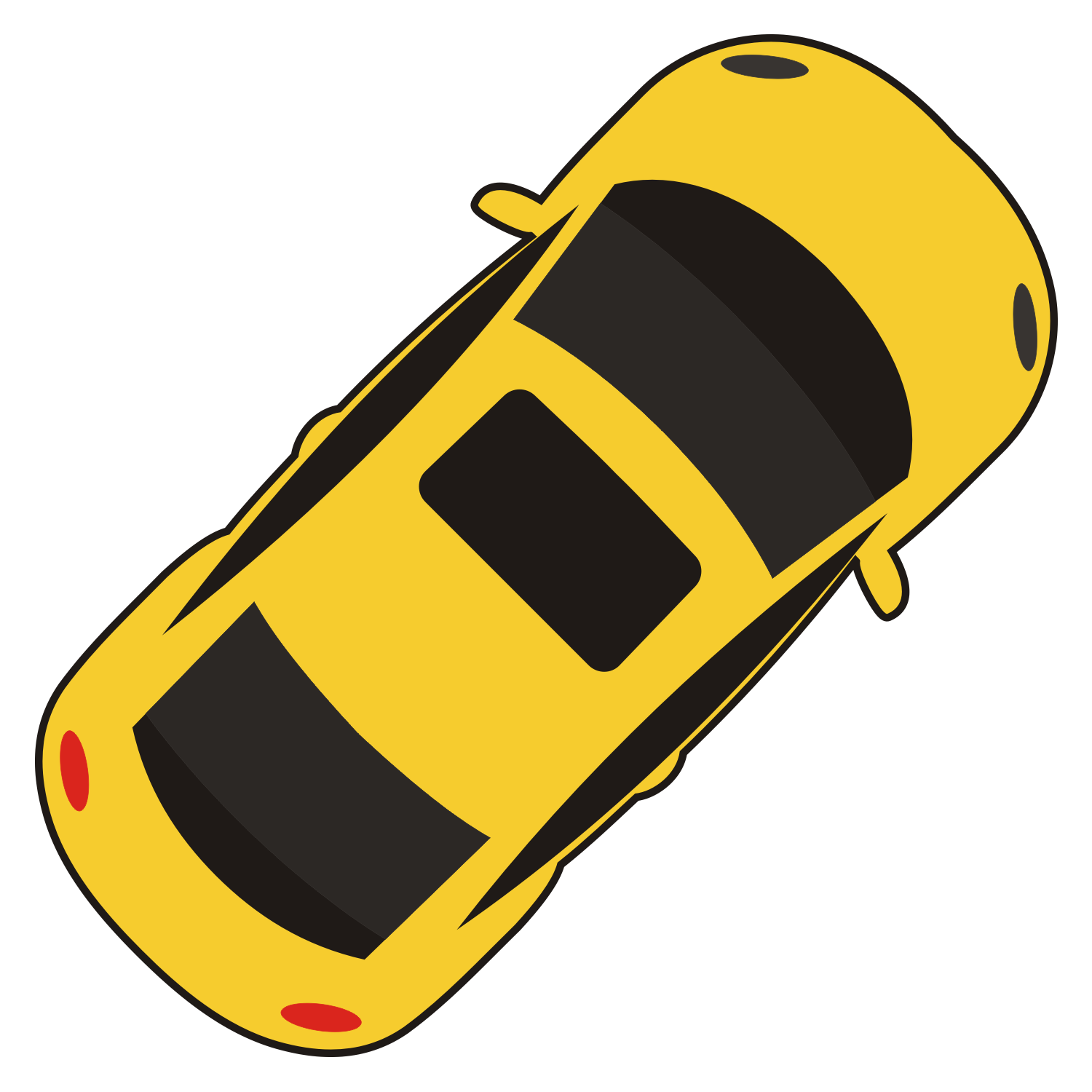 Vector For Free Use  Car Top View