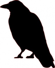 Animals Outline Silhouette Cartoon Birds Bird Crow Flying Animal Crows