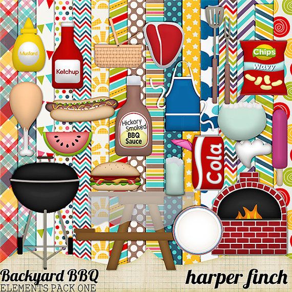 Backyard Bbq Kit By Harperfinchdesigns On Etsy  6 99