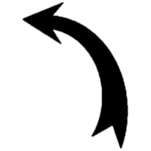 Black Curved Arrow Png Curved White Arrow Png