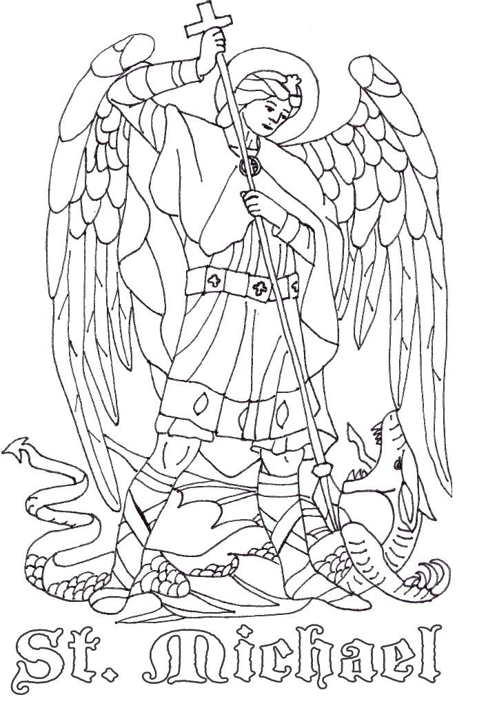 Catholic Colors Catholic Coloring Sheets Archangel Catholic Michael