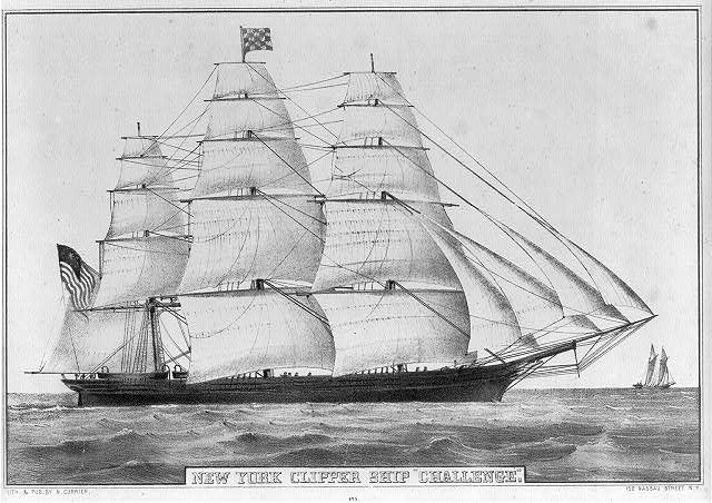     Clip Art Photos And Images  Ships And Boats New York Clipper Ship