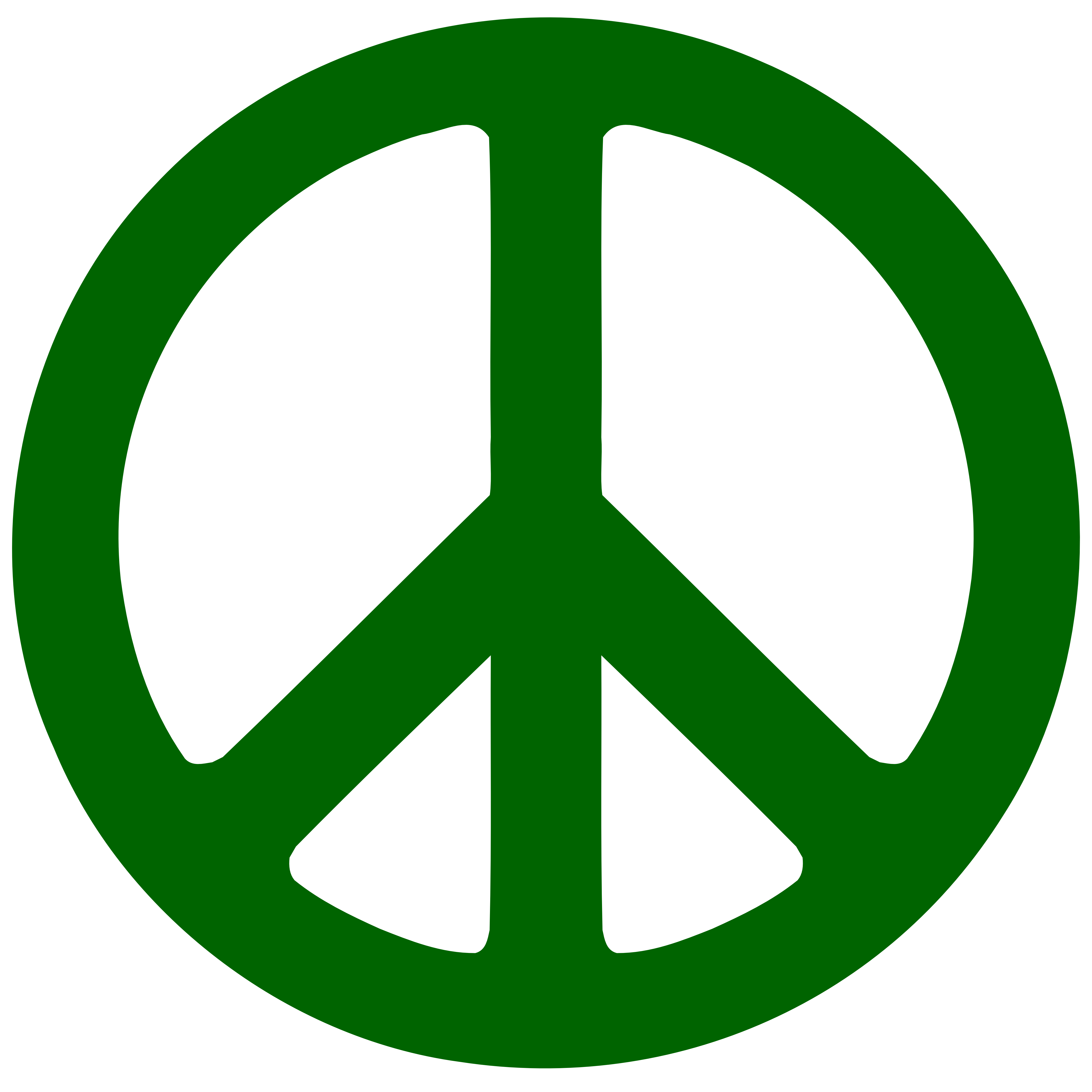 Dark Green Peace Symbol 1 Scallywag Peacesymbol Org Peace Symbol