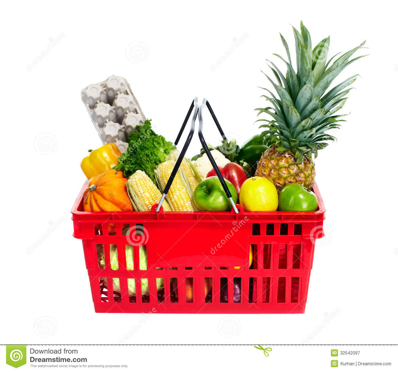 Displaying 16  Images For   Grocery Basket Clipart