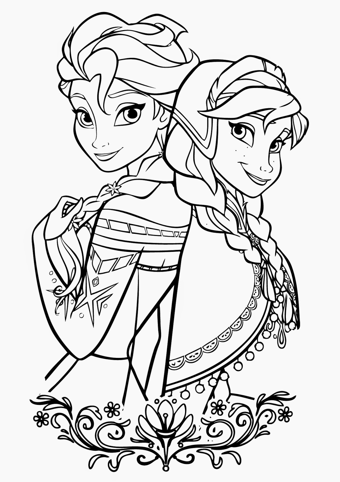 Elsa Magic Coloring Page   Only Coloring Pages