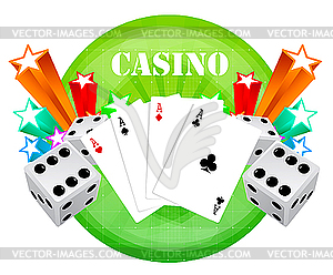 Gambling With Casino Elements   Vector Clipart