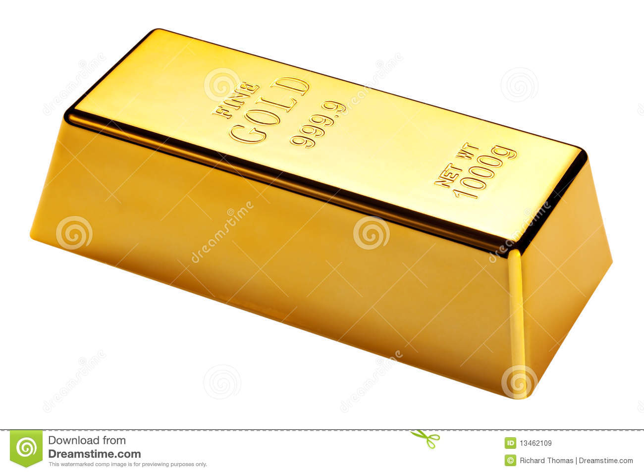 Gold Bar Clip Art Gold Bar Isolated With