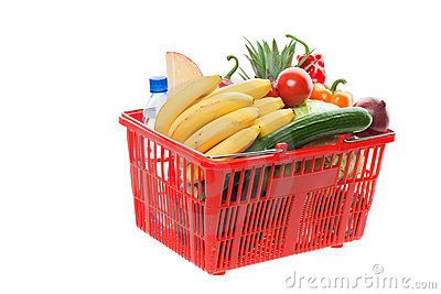 Grocery Basket Royalty Free Stock Image   Image  17590986