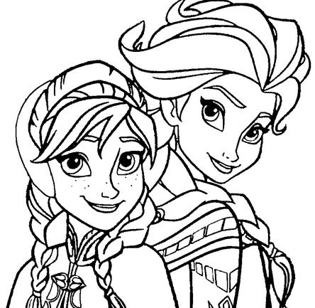 Home    Disney Frozen       Anna And Elsa Coloring Pages