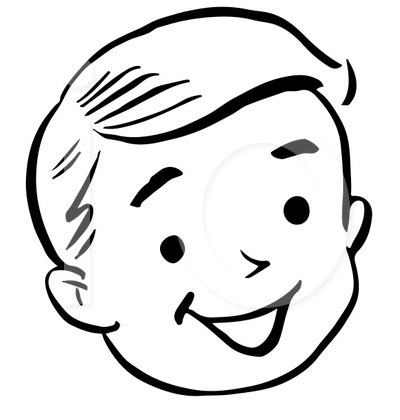 Kid Face Clipart Black And White   Clipart Panda   Free Clipart Images