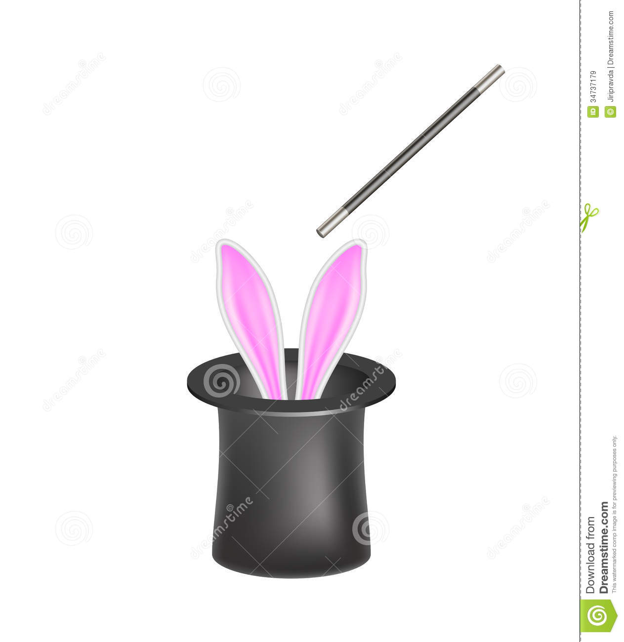 Magic Hat Clipart Magic Hat With Rabbit Ears And
