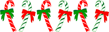 Matching Red Candy Cane Clip Art And Heart Shaped Candy Canes Graphic    