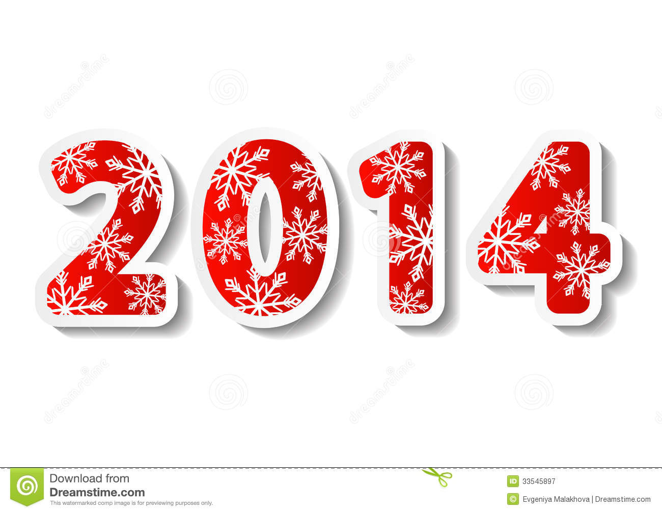 New Year 2014 Numbers Royalty Free Stock Photography   Image  33545897