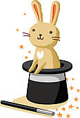 Rabbit Clip Art And Illustration  13698 Rabbit Clipart Vector Eps
