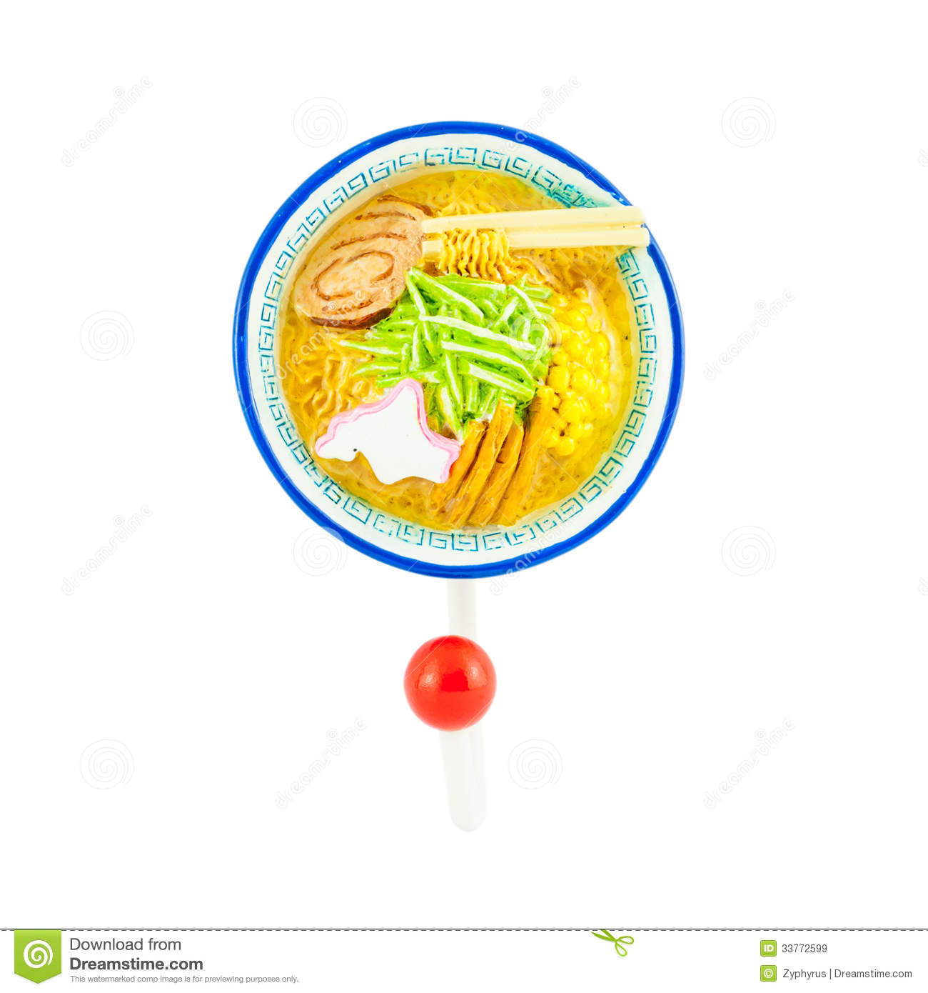 Ramen Noodle Magnet With Hanger Royalty Free Stock Images   Image