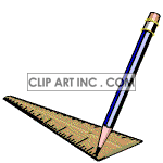 Ruler Rulers Pencil Pencils Education018 Gif Animations 2d Education