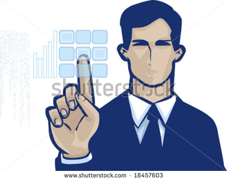 Serious Clipart Vector Clip Art Of A Business