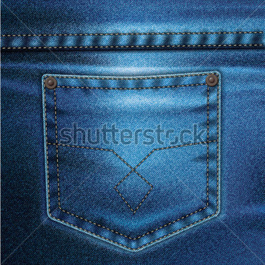 Signs   Symbols   Jeans Realistic Drawing On A Colored Background