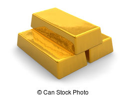 Stock Art  5809 Gold Bars Illustration Graphics And Vector Eps Clip