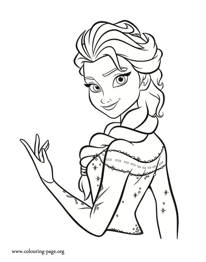 This Awesome Queen Elsa Coloring Page Just Print And Have Fun Coloring