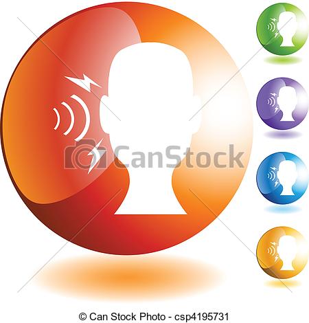 Vector Clip Art Of Hearing Loss Csp4195731   Search Clipart    