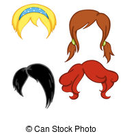 Wig Illustrations And Clip Art  3175 Wig Royalty Free Illustrations