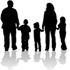 Www Radioiloveit Com   Clipart Of Parents And Their Children Walking    