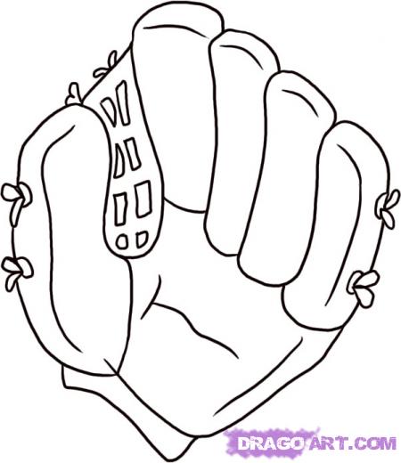 Baseball Glove Clipart  Baseball Glove Drawing