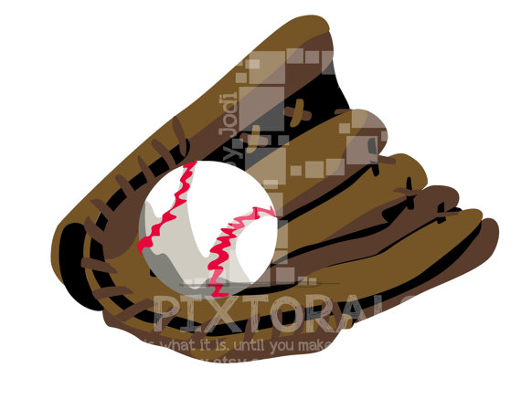 Baseball   Softball Glove Clipart  Png  Transparent Backgrounds   Eps
