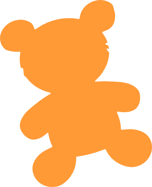 Bear Toy Silhouette Clip Art At Clker Com   Vector Clip Art Online