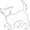 Black And White Cartoon Dog With A Bone 0071 0902 0317 5639 Tn Jpg