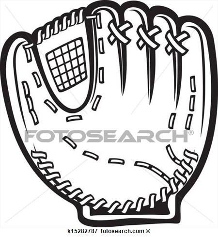 Clip Art   Baseball Glove  Fotosearch   Search Clipart Illustration