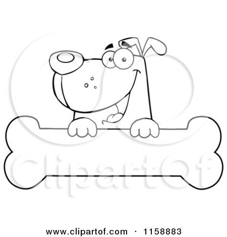Clipart Baked Dog Bone Biscuit   Royalty Free Vector Illustration By