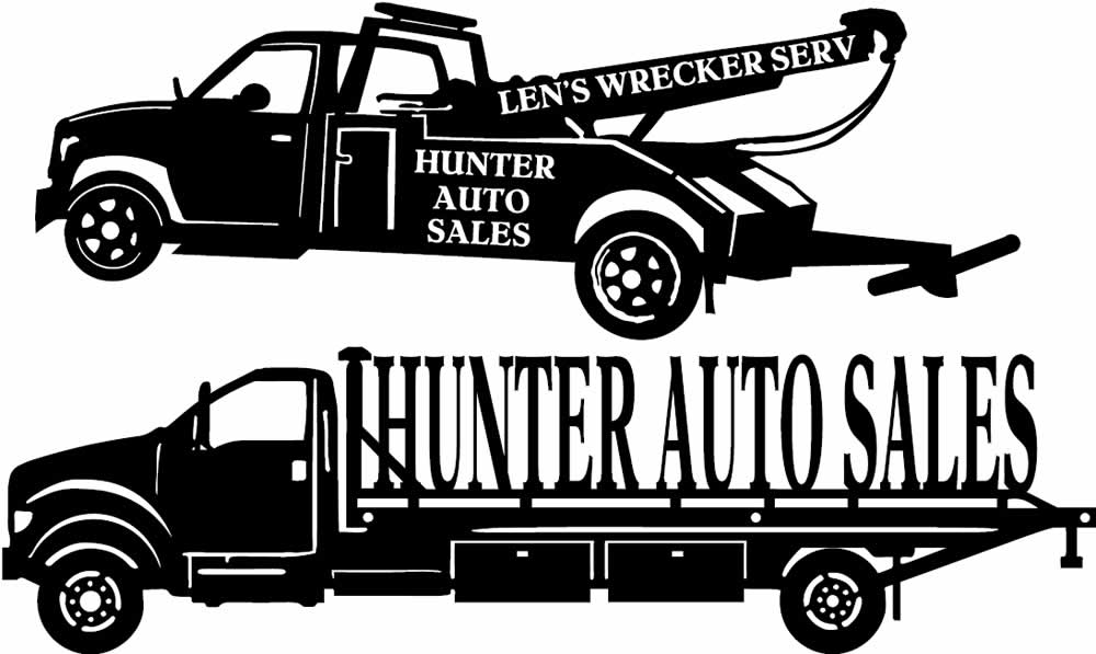 Cnc Metal Cut Designs Of Len S Wrecker Service Tow Truck And Hunter