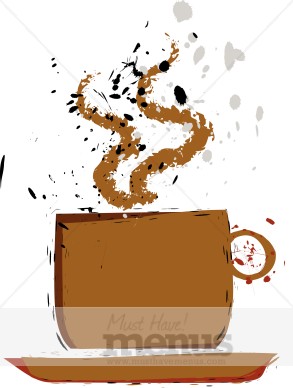 Coffee Spill Clipart   Coffee Clipart