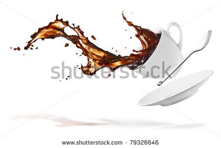 Coffee Spill Clipart Cup Of Spilling Coffee