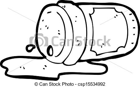 Coffee Spill Clipart Vector   Spilled Coffee Cup